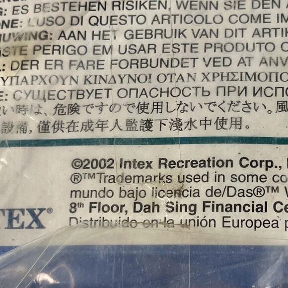 2002 VTG Intex Mat Inflatable Relax Lounge Pool Beach River 72 x 27 The Wet Set - Picture 3 of 3